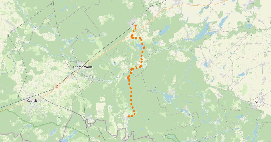 Mapa trasySzlak Kaliski (szlak rowerowy zielony)